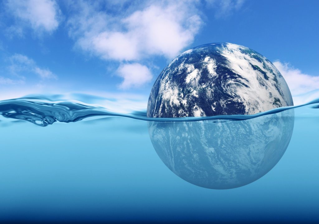 earth in the water